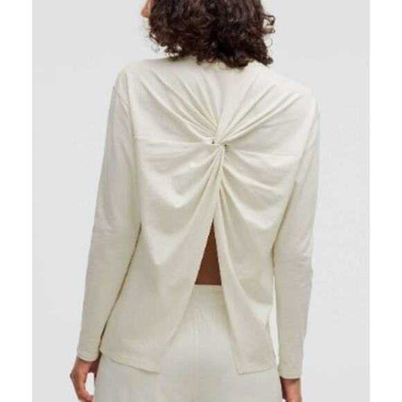 Lululemon Twist-Back Relaxed Fit Long Sleeve Top NWT Sz. L - Picture 1 of 7
